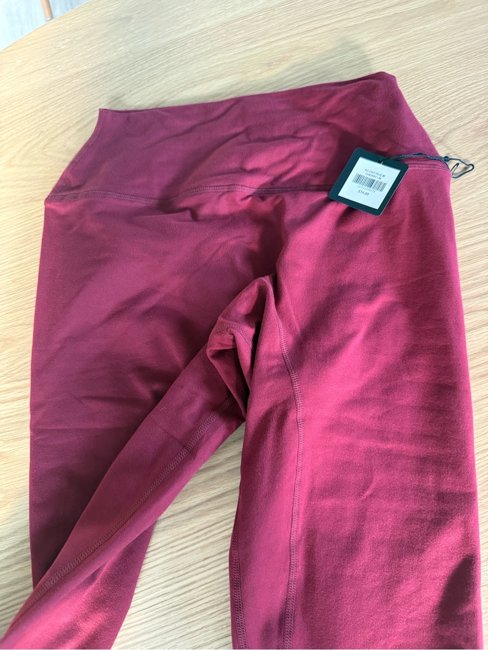 SET Active Burgundy High-Waist Leggings